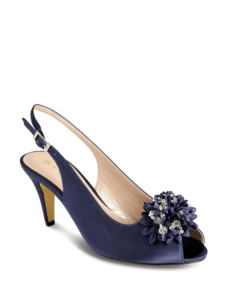Lunar Sabrina Satin Slingback Court Shoes - Image 2 of 4