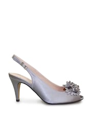 Lunar Sabrina Satin Slingback Court Shoes - Image 2 of 5