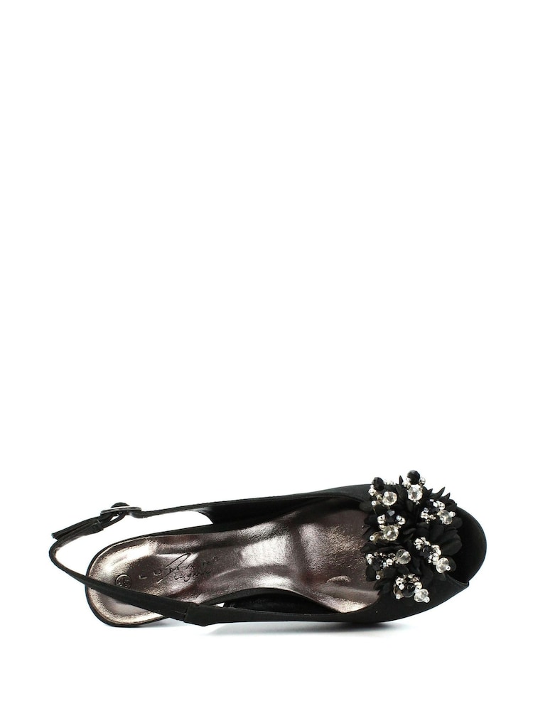 Lunar Sabrina Satin Slingback Court Shoes - Image 5 of 5
