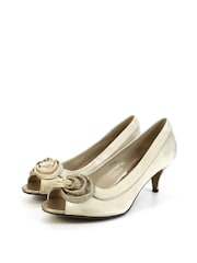 Lunar Ripley Satin Peep Toe Shoes - Image 3 of 5