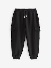 Negro - Pantalones de chándal cargo estilo utilitario (3-16 años) - Imagen 4 de 5