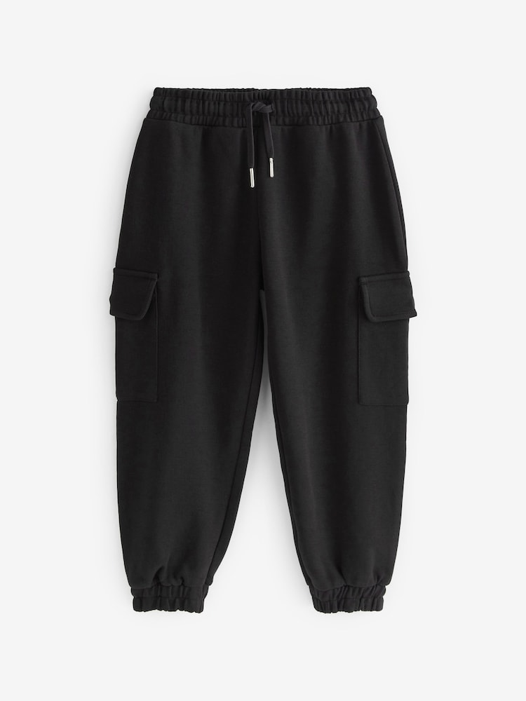 Black Cargo Utility Joggers (3-16yrs) - Image 4 of 5