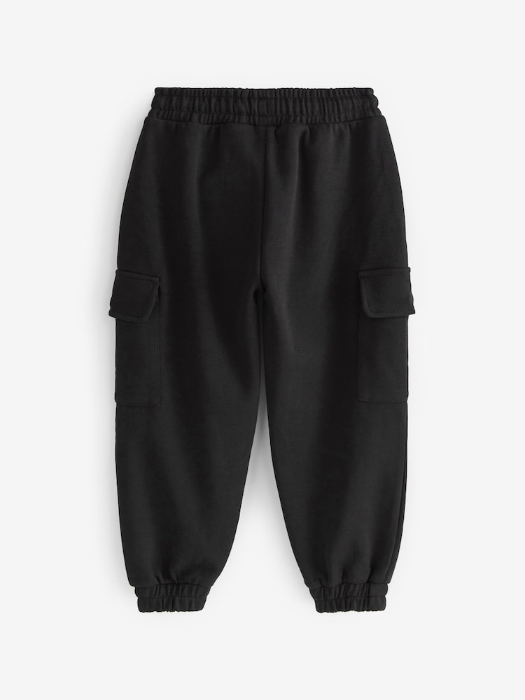 Negro - Pantalones de chándal cargo estilo utilitario (3-16 años) - Imagen 5 de 5