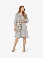 Unmade Blue Copenhagen Nivi Ruffled Collar Dress - Image 1 of 6