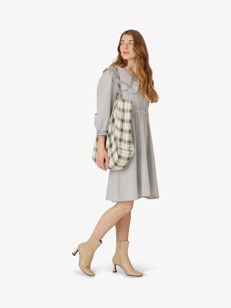 Unmade Blue Copenhagen Nivi Ruffled Collar Dress - Image 2 of 6