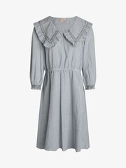 Unmade Blue Copenhagen Nivi Ruffled Collar Dress - Image 5 of 6