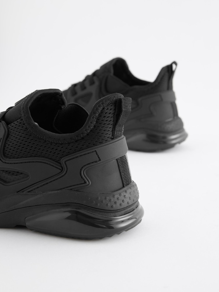Black Pull On Trainers - Image 4 of 5
