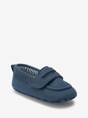 Marineblå - Baby Moccasin Sko (0-24måneder) - Billede 3 af 6