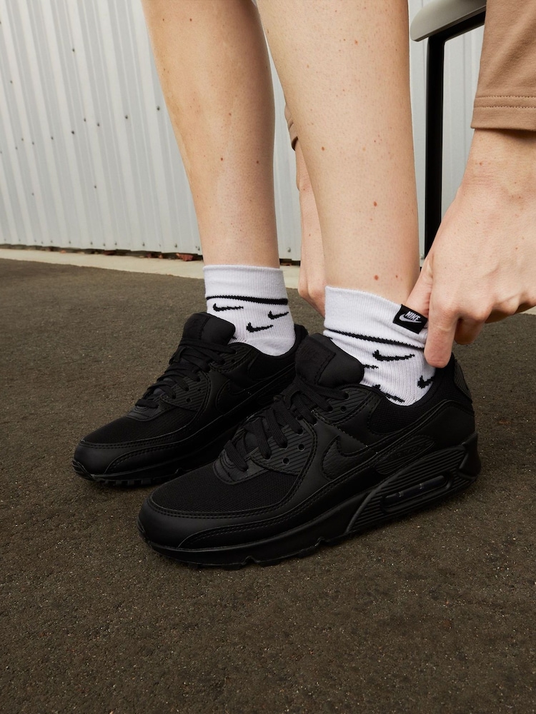 Noir - Nike Air Max 90 Trainers - Image 10 of 11