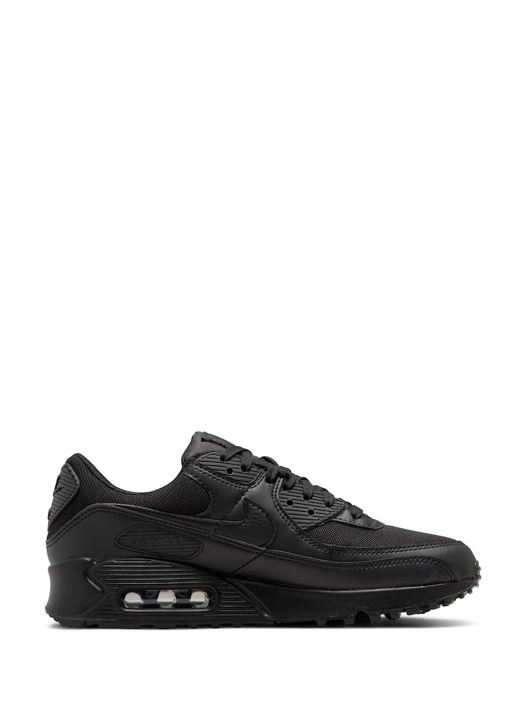 Noir - Nike Air Max 90 Trainers - Image 3 of 11