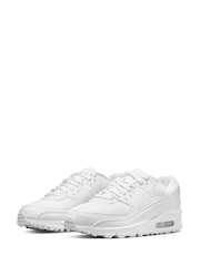Nike White Air Max 90 Trainers - Image 3 of 7
