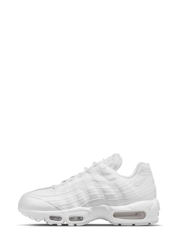 Nike White Air Max 95 Trainers - Image 2 of 11