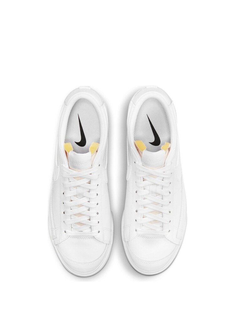 Nike White Blazer Low Platform Trainers - Image 4 of 8