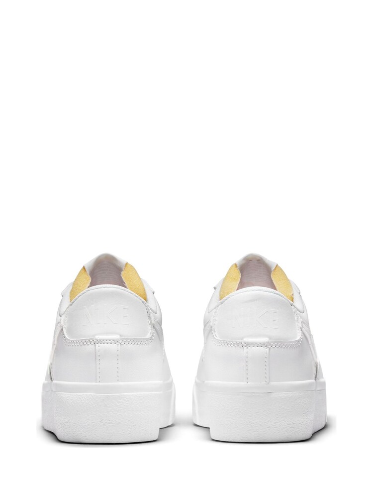 Nike White Blazer Low Platform Trainers - Image 5 of 8