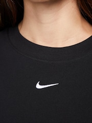 Nike Black Mini Swoosh Oversized 100% Cotton T-Shirt - Image 5 of 5