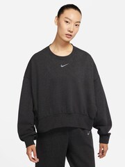 Nike Oversized Black Remix Crew - Image 1 of 4