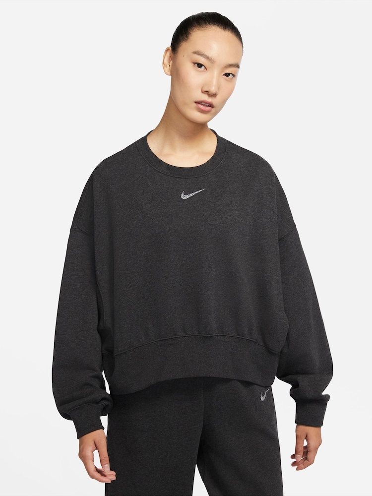 Nike Oversized Black Remix Crew - Image 1 of 4