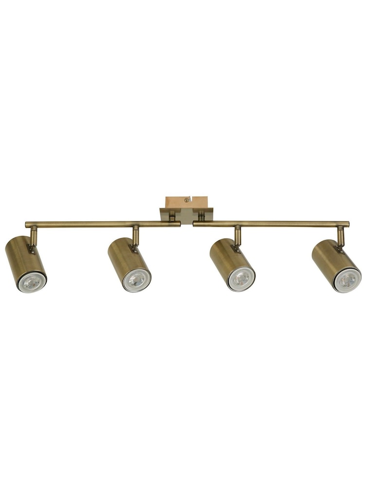 Searchlight Antique Brass Ruby 4 Light Spotlight - Image 4 of 4
