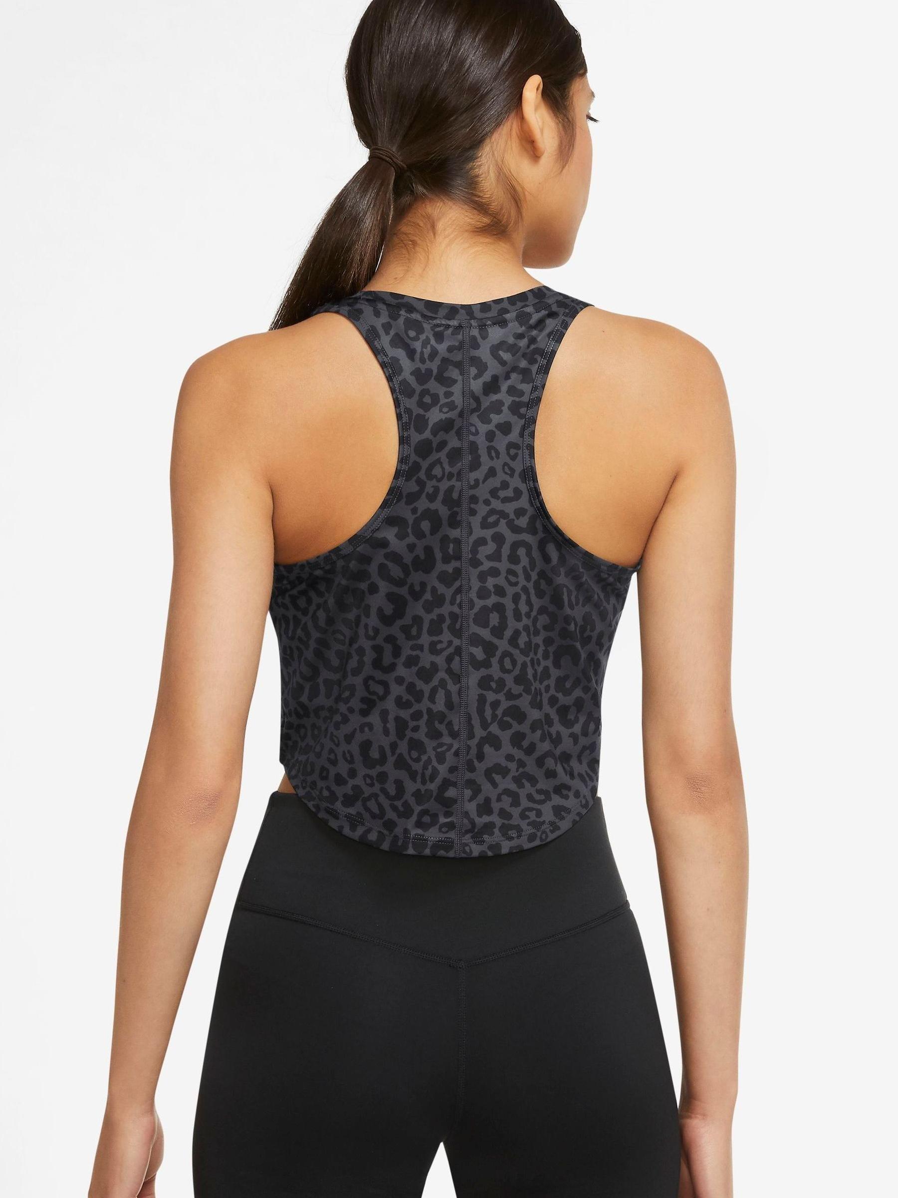 Buy Nike Leopard Dri FIT One Slim Tank Top from Next Luxembourg