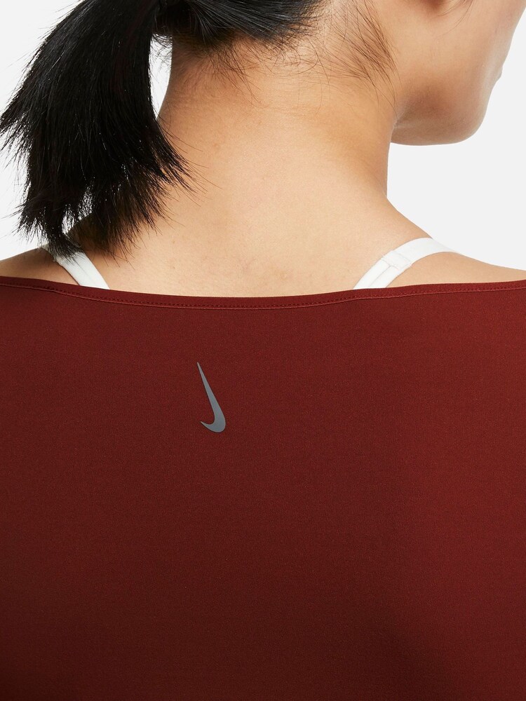 Nike Brown Yoga Luxe Long Sleeve Top - Image 3 of 3