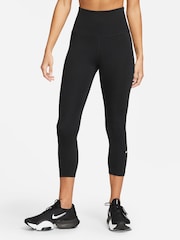 Schwarz - Nike Dri-fit One Cropped-Leggings - Bild 1 von 6
