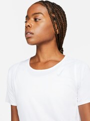 Nike White Dri-FIT Race Short Sleeve Running Top - Image 3 of 6