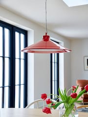Jasper Conran London Red Triangle Pendant With Diffuser - Image 3 of 6