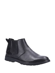 Schwarz - Hush Puppies Gary Chelsea-Stiefel - Bild 2 von 4