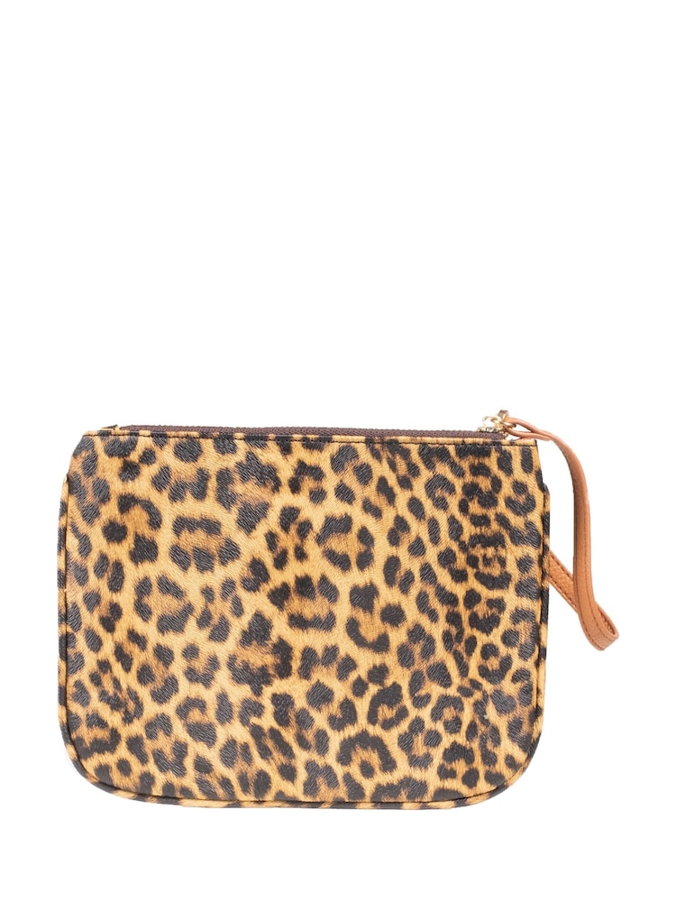 Hush Puppies Orange Sadie Leopard Tote Bag - Image 4 of 4