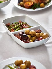 White Nova Two Part Serve Dish - Image 1 of 2