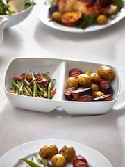 White Nova Two Part Serve Dish - Image 2 of 2