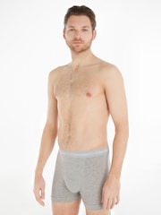 Calvin Klein Grey Classic Stretch Trunks 3 Pack Boxers - Image 2 of 6