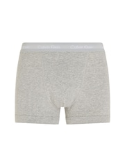 Calvin Klein Grey Classic Stretch Trunks 3 Pack Boxers - Image 5 of 6