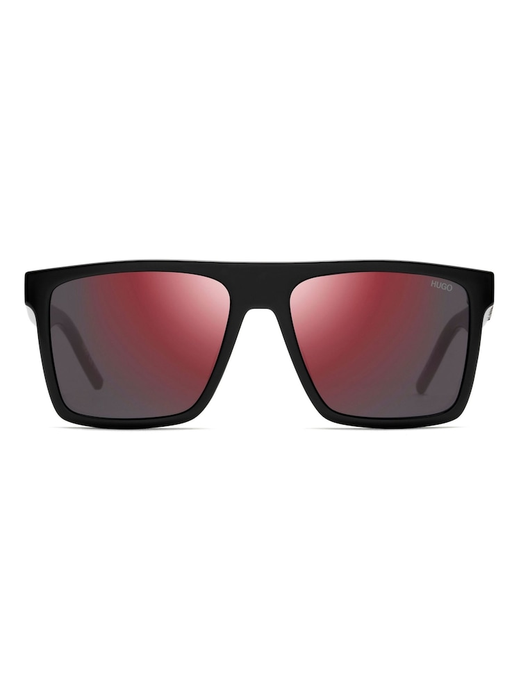 HUGO Black Rectangular Sunglasses - Image 2 of 3