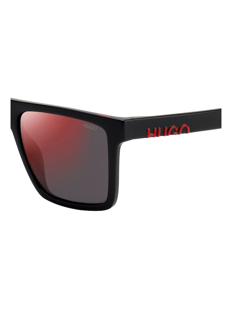HUGO Black Rectangular Sunglasses - Image 3 of 3