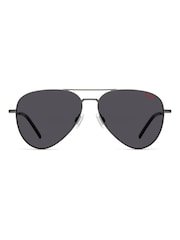 HUGO Silver/Grey Pilot Sunglasses - Image 2 of 3