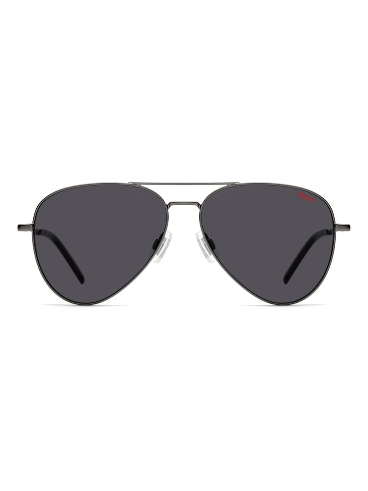 HUGO Silver/Grey Pilot Sunglasses - Image 2 of 3