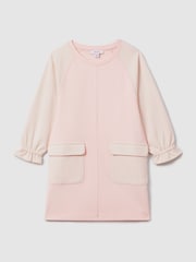 Reiss Pink Courtney 13-14 yrs Colourblock Jersey Dress - Image 1 of 4