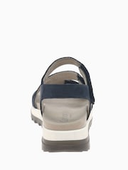 Gabor Verity Blue Nubuck Strappy Sandals - Image 5 of 5