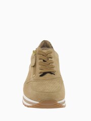 Gabor Nulon Caramel Suede Snake Trainers - Image 3 of 5