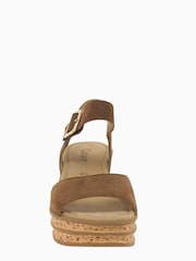 Gabor Twirl New Whiskey Suede Sandals - Image 4 of 5