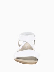 Gabor Ensign White Leather Strappy Sandals - Image 3 of 4
