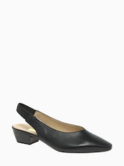 Gabor Heathcliff Black Leather Slingback Shoes - Image 2 of 5