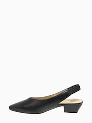 Gabor Heathcliff Black Leather Slingback Shoes - Image 3 of 5