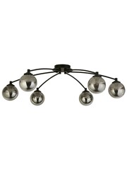 Searchlight Black Esme Smoke 6 Light Ceiling Light - Image 4 of 4