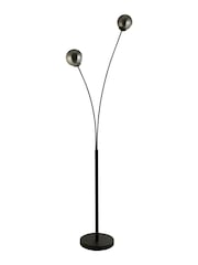 Searchlight Black Darcie 2 Light Floor Lamp - Image 4 of 4