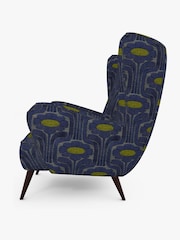 Orla Kiely Blue Alma Armchair - Image 4 of 4