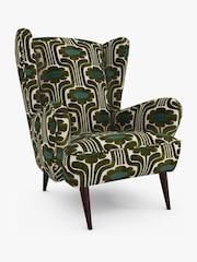 Orla Kiely Green Alma Armchair - Image 2 of 4