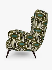 Orla Kiely Green Alma Armchair - Image 4 of 4