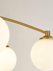 Searchlight Opal/Brass Lola 6 Light Ceiling Light Pendant - Image 2 of 4